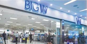  ?? Picture: AAP IMAGE ?? Big W has announced the first of its closures of under-oerforming stores.