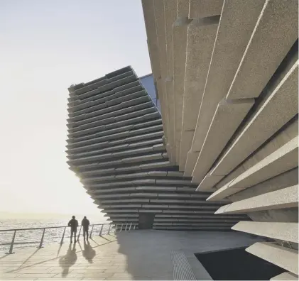  ??  ?? The V&A’S jagged exterior has already become nearly as iconic for Dundee as Oor Wullie and his pals