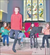  ?? ?? Colm King dancing ‘Saint Patrick’s Day’ to the tune of the same air, at the concert on Saint Patrick’s Day at Saint George’s Art and Heritage Centre.