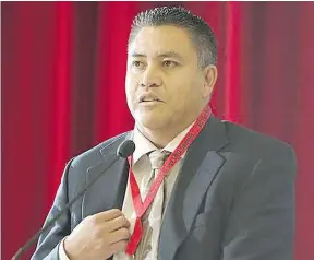  ??  ?? Chief Terry Teegee says communitie­s in northern B.C. need reliable transporta­tion systems. — CNW GROUP/CARRIER SEKANI TRIBAL COUNCIL FILES