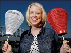  ?? Arkansas Democrat-Gazette/JOHN SYKES JR. ?? On Thursday, when lighted lanterns speckle the evening sky for the Leukemia & Lymphoma Society’s Light the Night walk, one will belong to Emily Ingram, who fought her cancer while carrying her son, Fuller, to term.