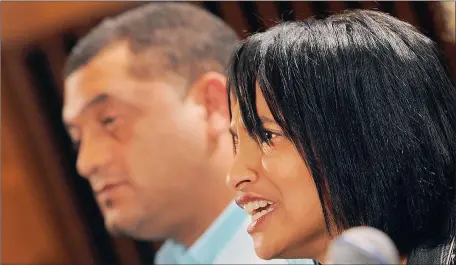  ?? Picture: BRENTON GEACH ?? STILL DREAMING: The emotional parents of Zephany Nurse, who was abducted when she was just three days old in 1997, told a press conference yesterday that they always knew she was alive and were ‘over the moon’ that she had been found.