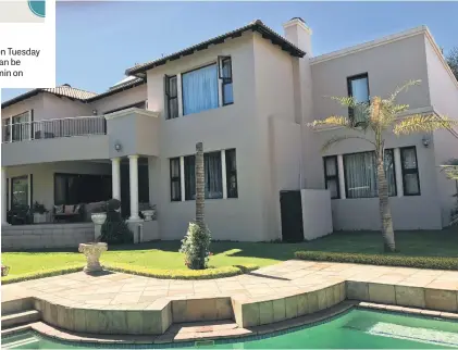  ??  ?? STUNNING. This magnificen­t Fourways property will be auctioned on November 14.