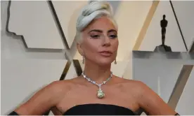  ??  ?? Lady Gaga sports the 128-carat yellow Tiffany diamond worth $30m at the 2019 Oscars. Photograph: Mark Ralston/AFP/Getty Images