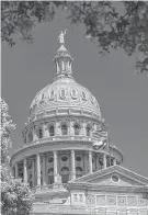  ?? David Paul Morris / Bloomberg ?? Lawmakers inside the Texas State Capitol have stirred emotions with bills concerning protesters’ rights and property taxes.