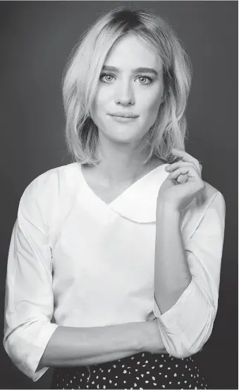 ??  ?? Mackenzie Davis is having a spectacula­r year, with appearance­s in The Martian, Always Shine and the TV series Halt and Catch Fire. One of the upcoming films she’ll be starring in is a sequel to the 1982 classic Blade Runner.