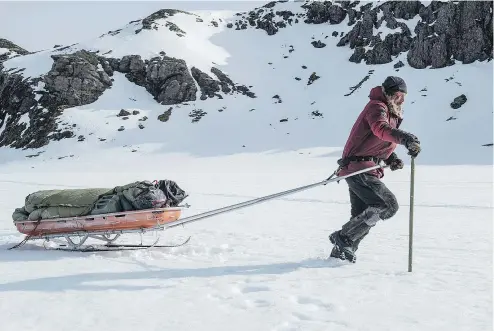  ?? —BLEECKER STREET ?? Mads Mikkelsen stars as Overgård in Arctic, first-time director Joe Penna’s bare-bones tale of survival that pits man against nature, achieving a lot with a little, including dialogue.