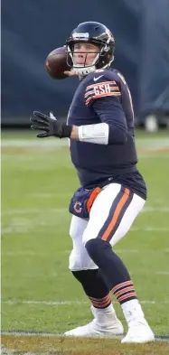  ?? GETTY IMAGES ?? The play of Mitch Trubisky (left) or Nick Foles (right) will never equal that of Patrick Mahomes (center), who could haunt the Bears long after Aaron Rodgers is gone.