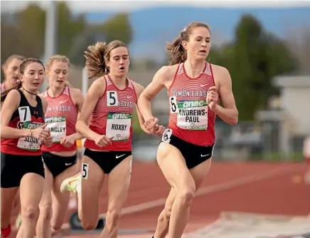  ?? ?? New Zealand 800m runner Alison Andrews-Paul competes for Simon Fraser University in Canada.