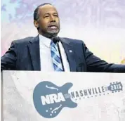  ?? AP FILE PHOTO ?? Dr. Ben Carson, of West Palm Beach, will speak in on Monday about his presidenti­al aspiration­s.
Detroit