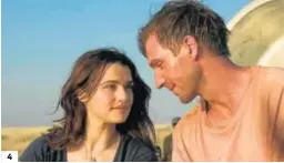  ??  ?? 4. Ralph Fiennes y Rachel Weisz llevaron a la gran pantalla ‘El jardinero fiel’.