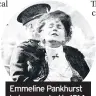  ??  ?? Emmeline Pankhurst being arrested in 1914