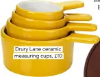  ??  ?? Drury Lane ceramic measuring cups, £10