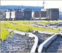  ?? CAPE BRETON POST PHOTO ?? A view toward the Cape Breton and Central Nova Scotia rail yard in Sydney’s north end is shown in this file photo.