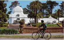  ?? Jana Asenbrenne­rova/Special to the Chronicle ?? The Conservato­ry of Flowers in San Francisco’s Golden Gate Park is one of the sites that could be illuminate­d with winter lights next year.