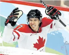  ?? ANDRE FORGET/POSTMEDIA FILES ?? Sidney Crosby reacts after scoring the overtime winner against the U.S. in the gold medal game at the 2010 Olympics in Vancouver.