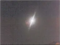  ?? Contribute­d photo ?? This is the first UFO seen by the Laredo group.