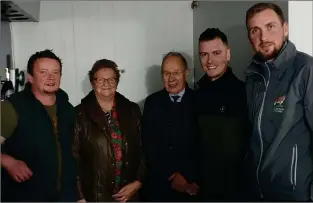  ?? ?? Discussing arrangemen­ts for the “Fermanagh Stars” Multi-breed Calf Show and Sale are (from left) Thomas Keelagher; Margaret Nelson, treasurer; Edwin Morrison, honorary member; Paul Mcdonald, vice-chairman and Gareth Wilson, secretary.