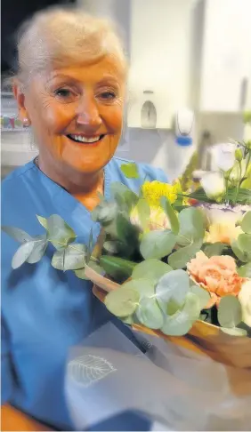  ??  ?? > Neonatal nurse Madge Williams has retired after 45 years working in the NHS