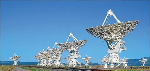  ?? GETTY IMAGES ?? The US National Astronomy Observator­y in Socorro, New Mexico, may track down an alien signal but what happens next?