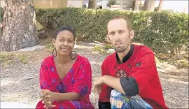  ?? Associated Press ?? ACTRESS Daniele Watts and then-boyfriend Brian James Lucas in 2014. Former LAPD Sgt. Jim Parker leaked to the media a recording of a stop involving them.