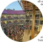  ??  ?? The Pop-up Globe is the world’s first full-scale working replica of Shakespear­e’s theatre.