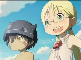  ?? Fathom ?? REG, an amnesiac humanoid robot, left, and young Riko hunt for Riko’s mom in “Made in Abyss: Journey’s Dawn.” More adventures await in a second feature.