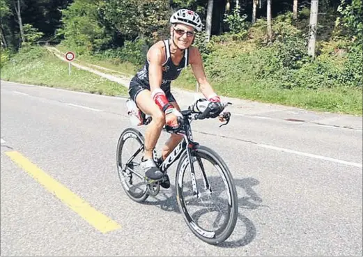  ??  ?? Great surface: Duathlete Ann Bondy said the road surface at Zofingen was the best she had ridden on.