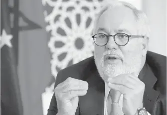  ??  ?? European Union Climate Commission­er Miguel Arias Canete said Canada’s co-operation with the Paris climate accord “is more crucial than ever.”