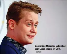  ?? REUTERS ?? Babyglück: Macaulay Culkin hat sein Leben wieder im Griff.