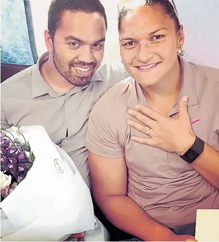  ??  ?? Valerie Adams is keen to start a family with husband Gabriel Price sooner rather than later.