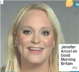  ?? ITV ?? Jennifer Arcuri on Good Morning Britain