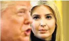  ?? KEVIN LAMARQUE/REUTERS ?? Ivanka Trump said she wants to be a moderating force in her father’s administra­tion.