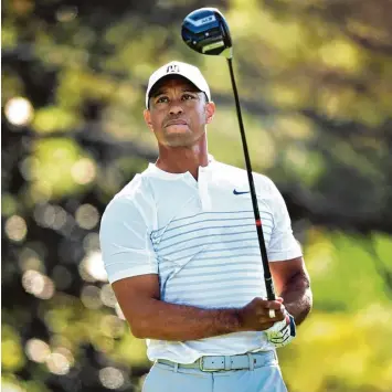  ?? Foto: Kevin Dietsch, imago ?? „Vor sechs Wochen sah es noch so aus, als würde ich nicht einmal spielen können“, sagt Tiger Woods. Inzwischen zählt der 42 Jährige zu den Favoriten auf den Sieg in Augusta.