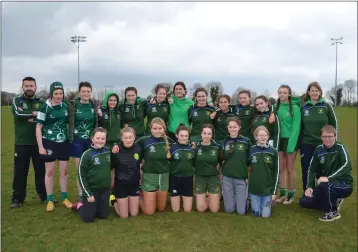  ??  ?? The Greystones RFC under-16 girls team.