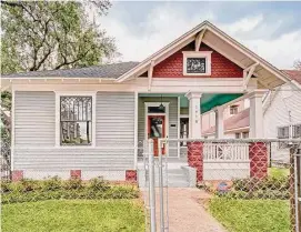  ?? Bruce Boatner ?? This Craftsman-style home on Crockett Street in First Ward is a 2022 Good Brick Award winner and will be on the home tour.