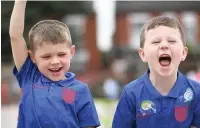  ??  ?? ●●Two pupils at Alexandra Park School in Stockport