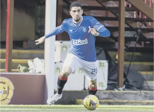  ??  ?? ‘Let’s just say I am quite confident my time with Rangers is not over after this season,’ said Leon Balogun yesterday