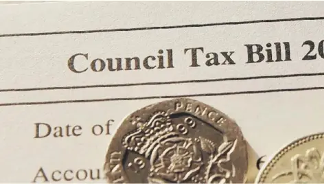  ??  ?? Council Tax will will rise by four per cent