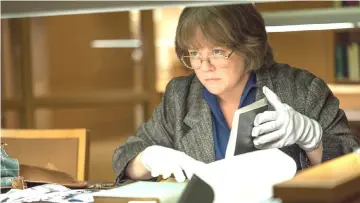  ?? — Courtesy Fox Searchligh­t ?? Melissa McCarthy in ‘Can You Ever Forgive Me?’