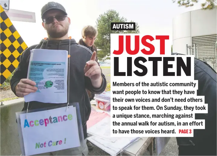  ?? ARlen RedekoP/PnG ?? People often try to get autistic people to match society ‘rather than respecting our right to be different,’ says Brayden Walterhous­e (above).