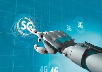  ??  ?? 5G promises machine-to-machine communicat­ion much better than what 4G can do and at more economical rates. Picture for illustrati­ve purposes only.