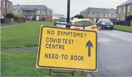  ??  ?? A pilot test centre for people without coronaviru­s symptoms was set up in Washington before Christmas.