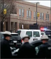  ??  ?? Two students, male and female, were wounded in the shooting in a hallway at Great Mills High School