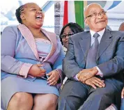  ?? Picture: GALLO IMAGES ?? BROKEN UNION? Nompumelel­o Ntuli-Zuma with President Jacob Zuma at a Women’s Day event at the Union Buildings, Pretoria, in 2012