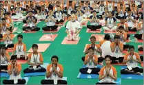  ?? Picture: Reuters ?? HOLISTIC: Yoga, which originated in India, spreads the message of health and harmony around the world.