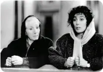  ??  ?? Dukakis starred as Rose, the mother of Cher’s widowed Loretta, in 1987’s “Moonstruck.”