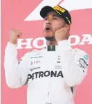 ?? Picture: AFP ?? CLOSING IN. Britain’s Lewis Hamilton extended his lead at the top of the Formula One drivers’ standings to 67 points yesterday.