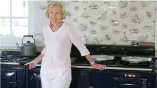  ?? ?? Pride of place: Mary Berry’s trusty Aga is at the heart of her kitchen