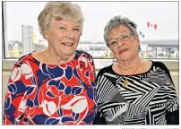  ?? DESIREE ANSTEY/ JOURNAL PIONEER ?? Pat Poirier and Jacqueline Agnew following the announceme­nt of the new Grandparen­ts and care providers program on Friday morning.